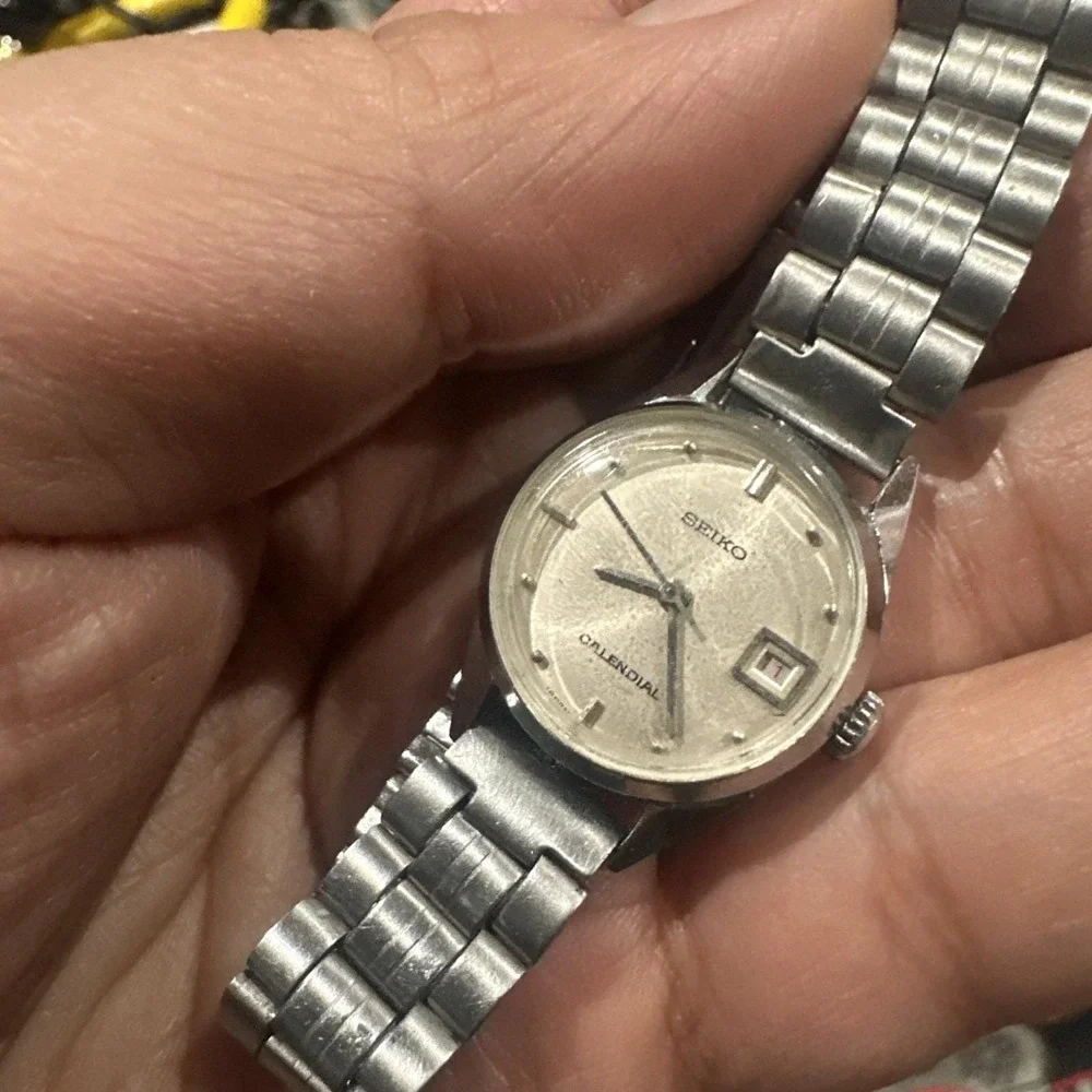 VTG 1960s Seiko Calendial Kooilseiko Wind Up 2107-0140 Ladies Watch 22mm -Repair